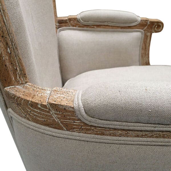 Retro Accent Ella Carved Velvet Wood Single Sofa Chair - Obrázek 6