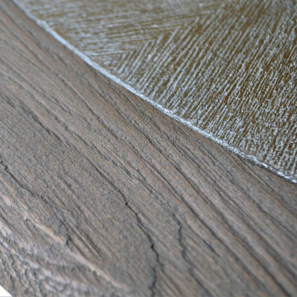 Antique Style Luxury Round Oak Wood Table – Image 6