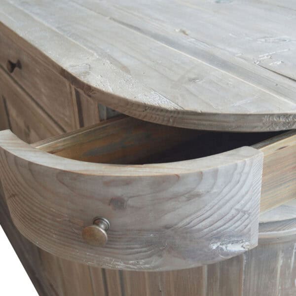 French Style Solid Oak Sideboard with Two Doors - imagine 6