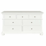 White Wood Chest of Drawers