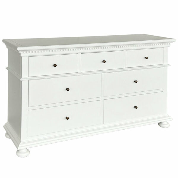 White Wood Chest of Drawers