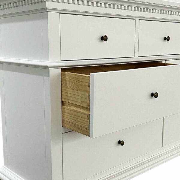 White Wood Chest of Drawers