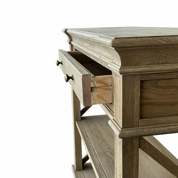 Wood Console Table With Storage