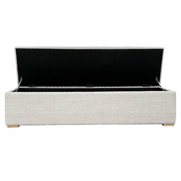 fabric storage bench