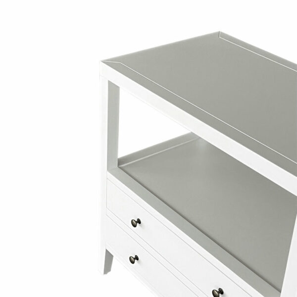 Modern White Bedside Table