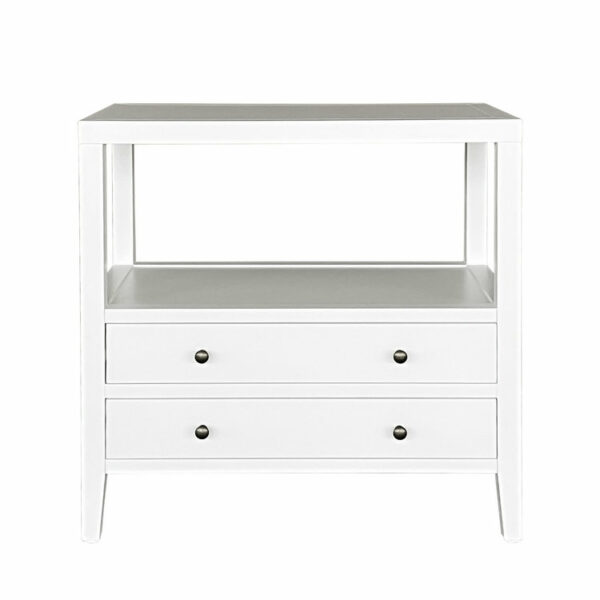 Modern White Bedside Table