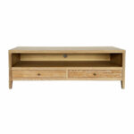 Birch Wood Medium Entertainment Unit With Drawers