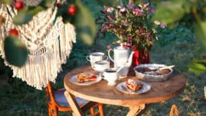 can you leave wooden furniture outside