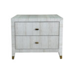 Gray Shagreen Nightstand