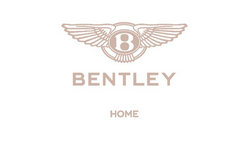 Bentley logo: tiivuline "B" ringis, "BENTLEY" ja "HOME" all – sümboliseerivad prestiižset disainmööblit.