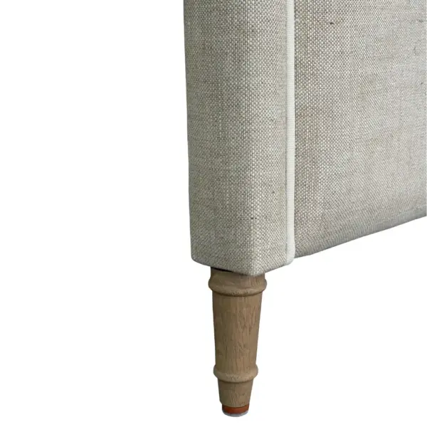 French-Style Wooden Frame Oak Headboard Queen