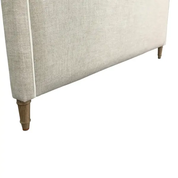 French Style Soft Upholstered Minimalist Headboard