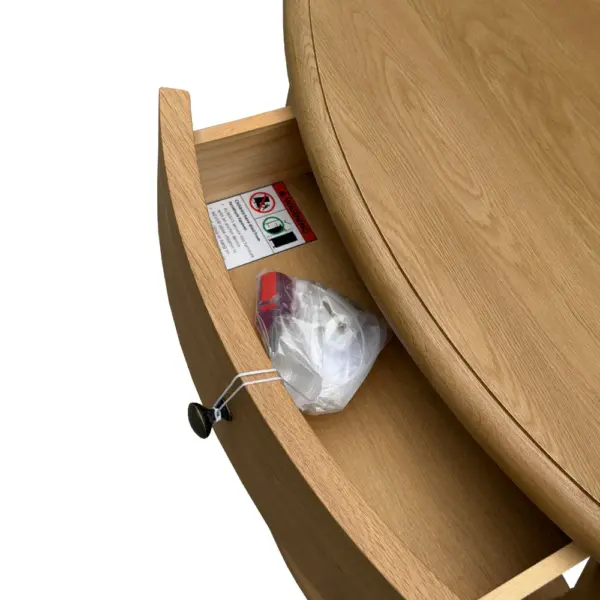 Hamptons Style Solid Oak Console Table with Shelf