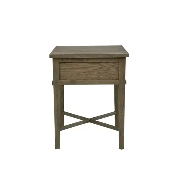 Antique wooden side table with a single drawer, perfect for small spaces and vintage decor. Crafted from durable wood, featuring a classic design with a functional drawer for storage.