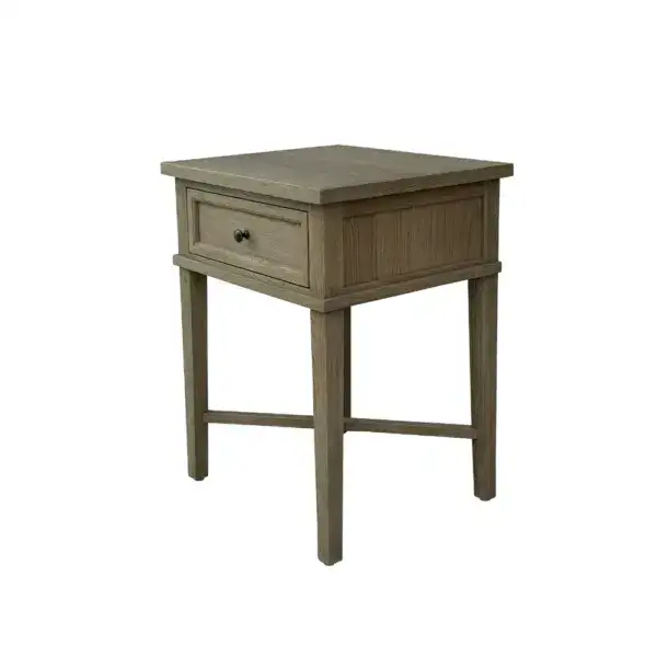 Antique wooden side table with a single drawer, perfect for small spaces and vintage decor. Crafted from quality wood, featuring a classic design with a functional drawer for storage.