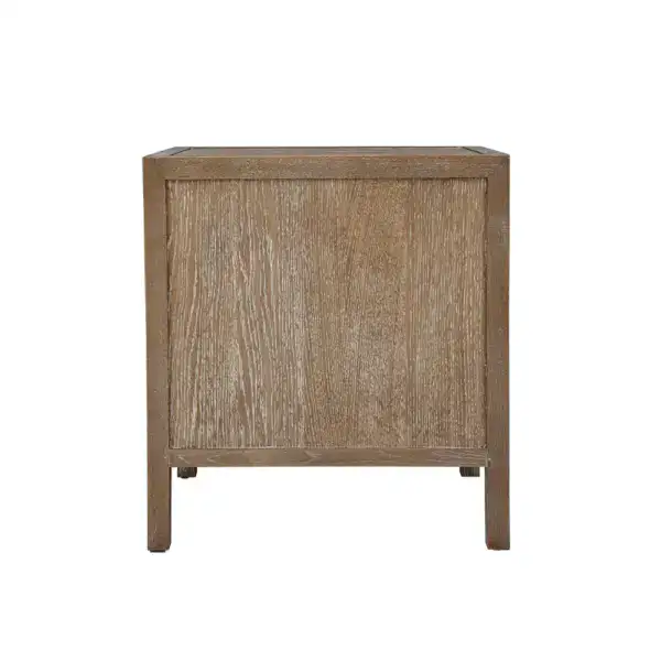Vintage wooden bedside table with single drawer, ideal for bedroom storage and decor. Crafted from rustic wood, this small bedside cabinet adds charm and functionality to any bedroom space.