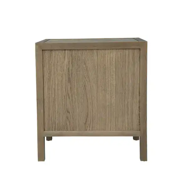 Vintage wooden bedside table with single drawer, ideal for bedroom storage and decor. Compact and stylish, perfect for small spaces and adding a rustic touch to your bedroom furniture.