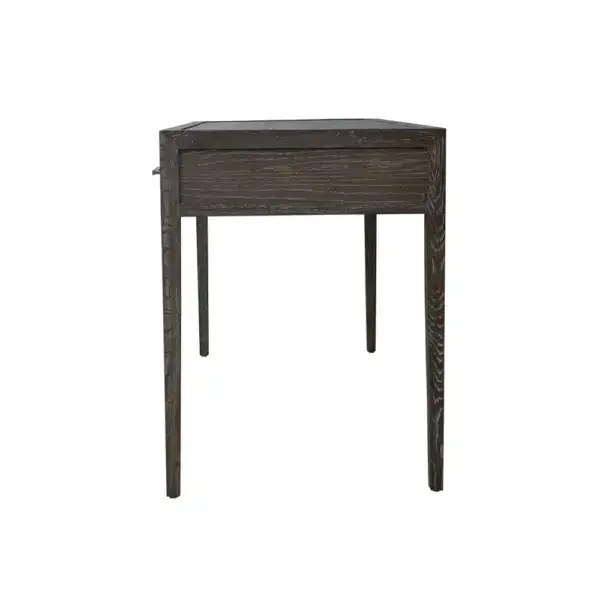 Vintage Style Rustic Writing Desk Made of Solid Oak Wood for Home Office.