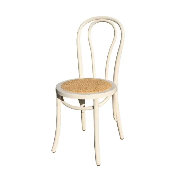 Vintage French Style Rattan Seat Bentwood Dining Chair