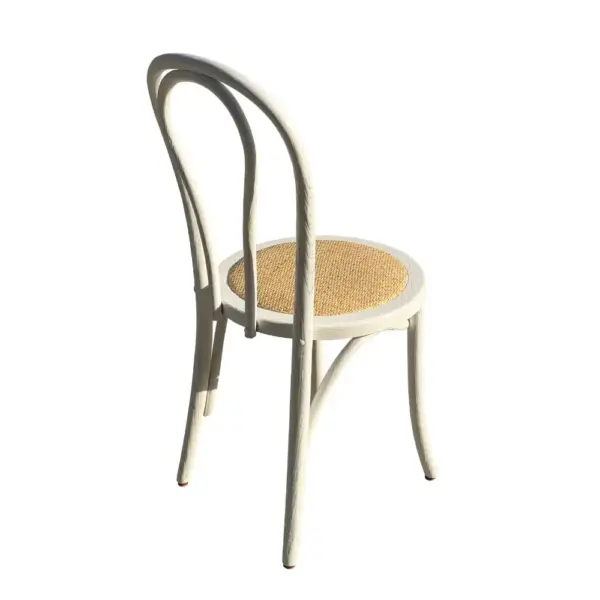 Vintage French Style Rattan Seat Bentwood Dining Chair